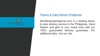 Flowers & Cake Delivery Philippines  Sendflowersphilippines.com