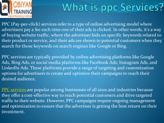 What is ppc Services