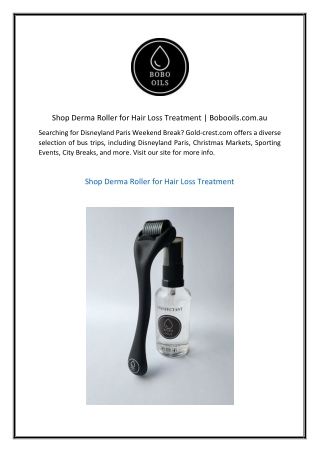 Shop Derma Roller for Hair Loss Treatment  Bobooils.com.au