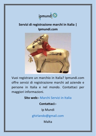 Servizi di registrazione marchi in Italia  Ipmundi