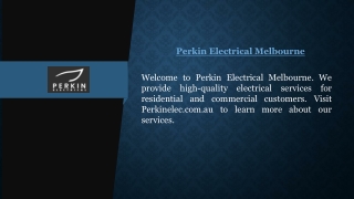 perkin electrical melbourne