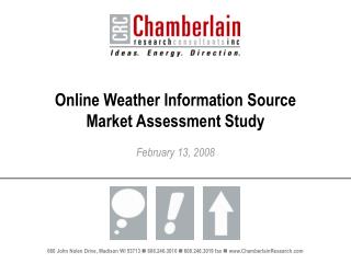 Online Weather Information Source Market Assessment Study