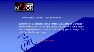 Poke Ramen Carlsbad Pokemoonsd.com