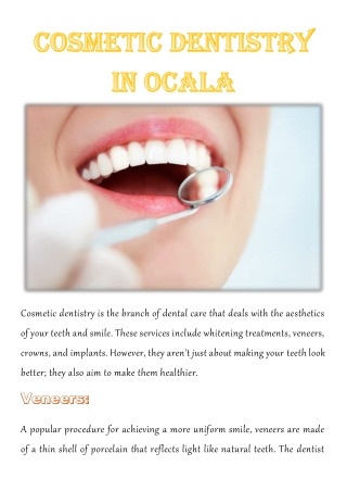 Cosmetic Dentistry in Ocala