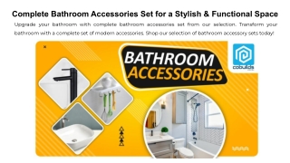 Complete Bathroom Accessories Set for a Stylish & Functional Space Google Slide