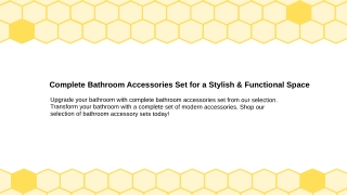 Complete Bathroom Accessories Set for a Stylish & Functional Space2