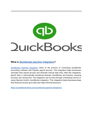 What is quickbooks paychex integration (3)