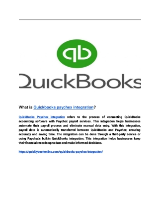 What is quickbooks paychex integration (3)