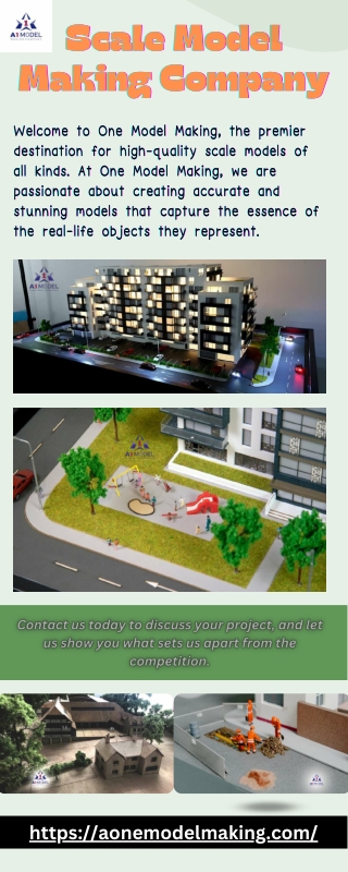 Miniature Model Making Company in Mumbai - A One Model Making