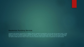 Plumbing Service Company
