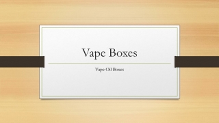 Vape Boxes