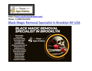 Black Magic Removal Specialist In Brooklyn NY USA - psychicarjunkrishna