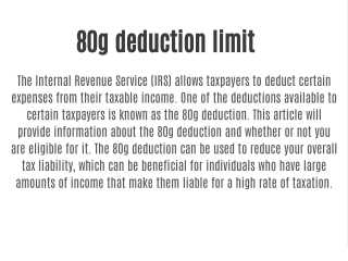 Donation under 80g
