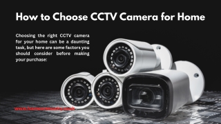 How to Choose CCTV Camera for Home