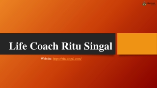 Life Coach Ritu Singal- Pre Marriage Counselling