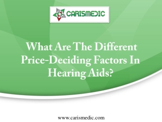 What Are The Different Price-Deciding Factors In Hearing Aids