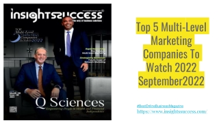 Top 5 Multi-Level Marketing Companies To Watch 2022 September2022