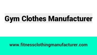 Feel Dry and Cool With Athletic Clothing Manufacturers Products