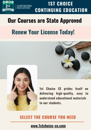 Get Your Cosmetology Licence Renewal Easily & Quickly | 1st Choice Continuing Ed