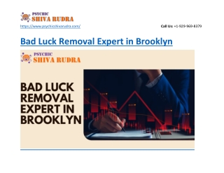 Best Bad Luck Removal Expert In Brooklyn NY - psychicshivarudra