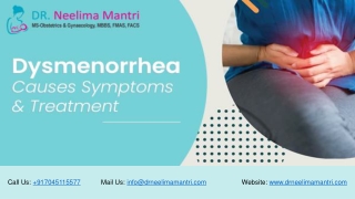 Dysmenorrhea Causes, Symptoms & Treatment | Dr Neelima Mantri