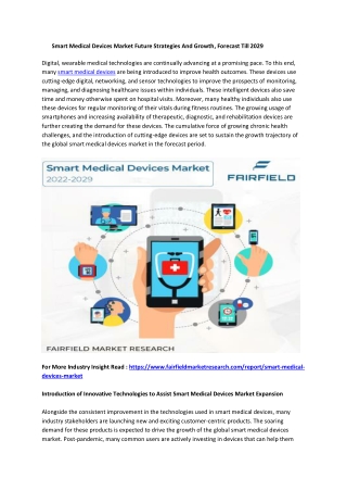 Smart Medical Devices Market