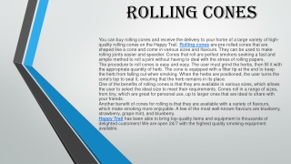Rolling Cones
