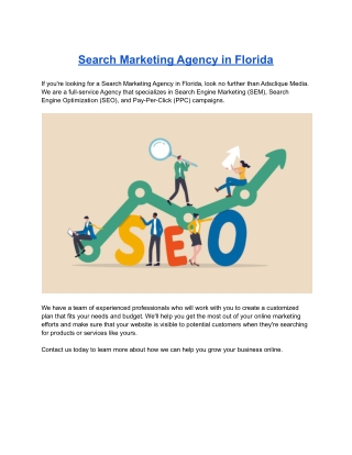 Search Marketing Agency in Florida