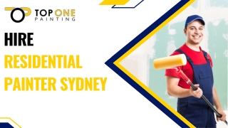 Hire  Residential Painter Sydney