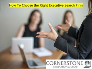 How To Choose the Right Executive Search Firm
