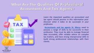 Accountants And Tax Agents St Marys