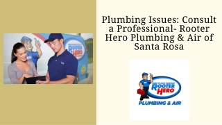 Plumbing Issues Consult a Professional- Rooter Hero Plumbing & Air of