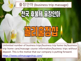 출장안마 (business trip massage)