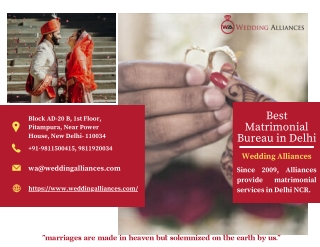 Best Matrimonial Bureau in Delhi