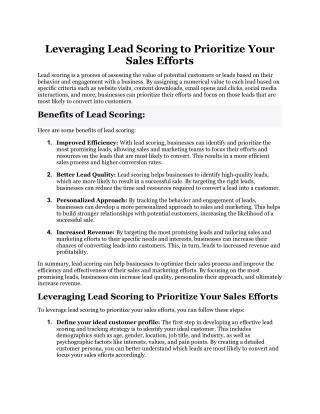 Leveraging Lead Scoring to Prioritize Your Sales Efforts.docx