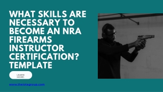 What Skills Are Necessary to Become an NRA firearms instructor certification Template (1)