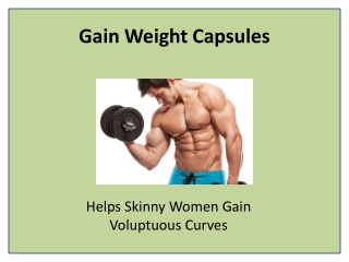 Build Muscle Mass with Weight Gain Herbal Supplement