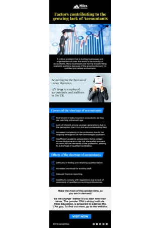 Factors contributing to the growing lack of accountants