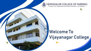 GNM Nursing College in Bangalore - Vijayanagar College of Nursing