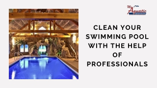 Clean Your Swimming Pool With The Help Of Professionals