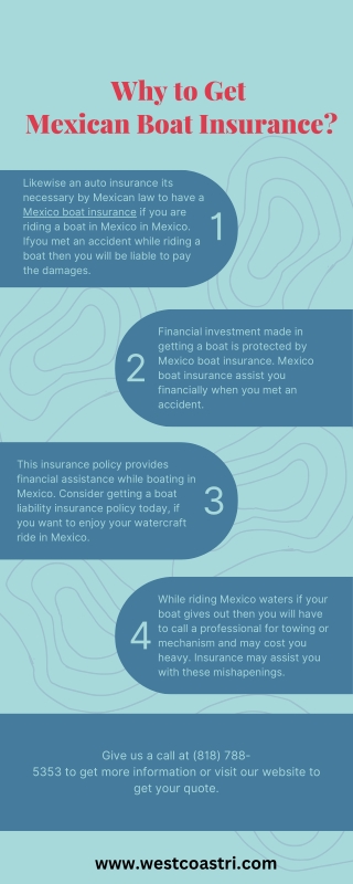 Why to Get Mexico Boat Insurance