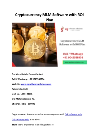 Cryptocurrency MLM software with ROI Plan (8)