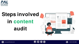 Steps involved in content audit