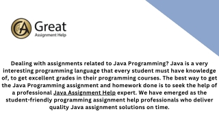 java assignment help for students in the USA