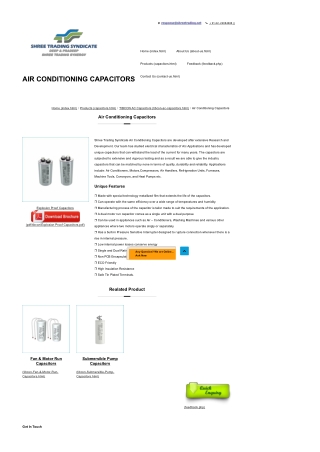 Air Conditioning Capacitors