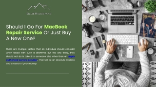 Should I Go For MacBook Repair Service Or Just Buy A New One