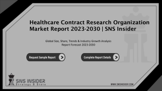 Healthcare Contract Research Organization Market Report 2023-2030