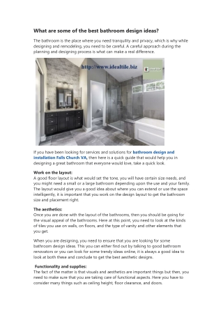 What are some of the best bathroom design ideas - Ideal Tile (1)