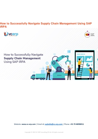 How to Successfully Navigate Supply Chain Management Using SAP iRPA?