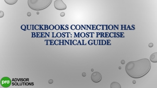 QuickBooks Connection Has Been Lost Most Precise Technical Guide